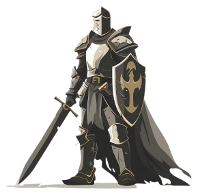 A gladiator standing firm